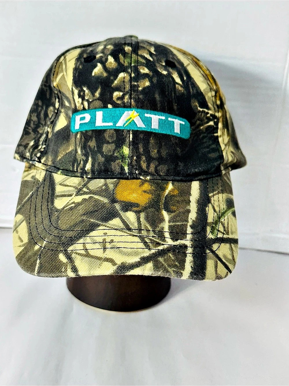 Platt Camo Cotton Hat in Green & Brown